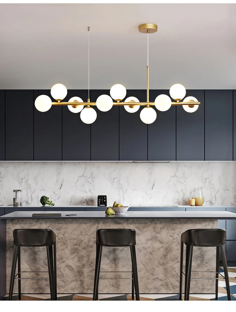 Nordic Modern LED Pendant Gold Light