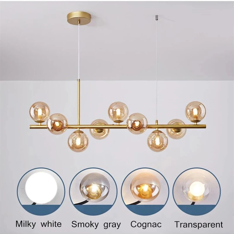 Nordic Modern LED Pendant Gold Light