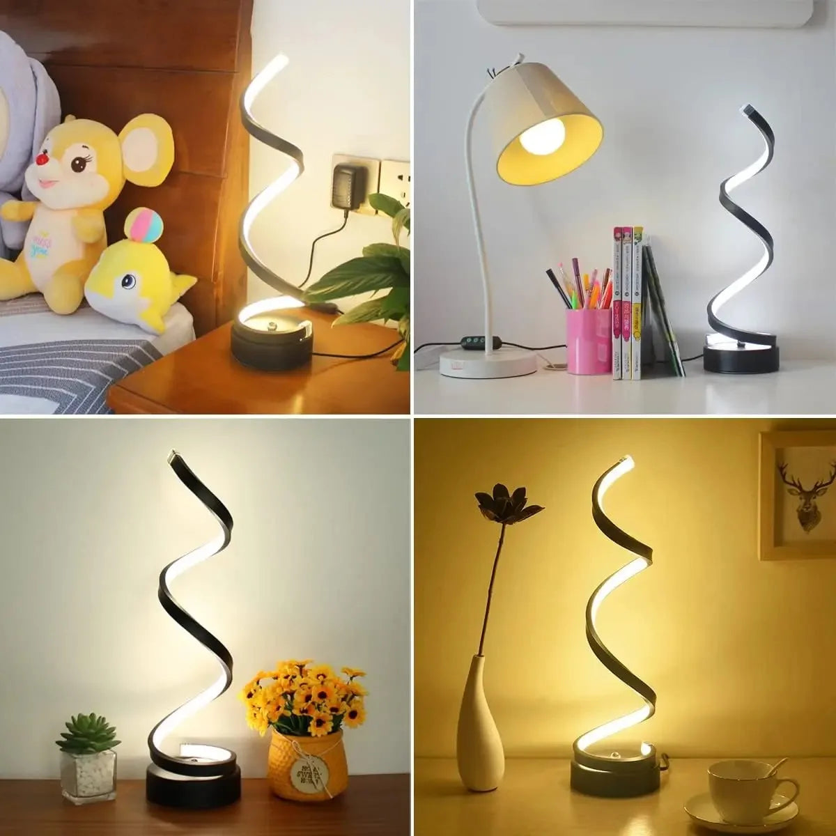 Ava - Table Lamp Modern Spiral LED