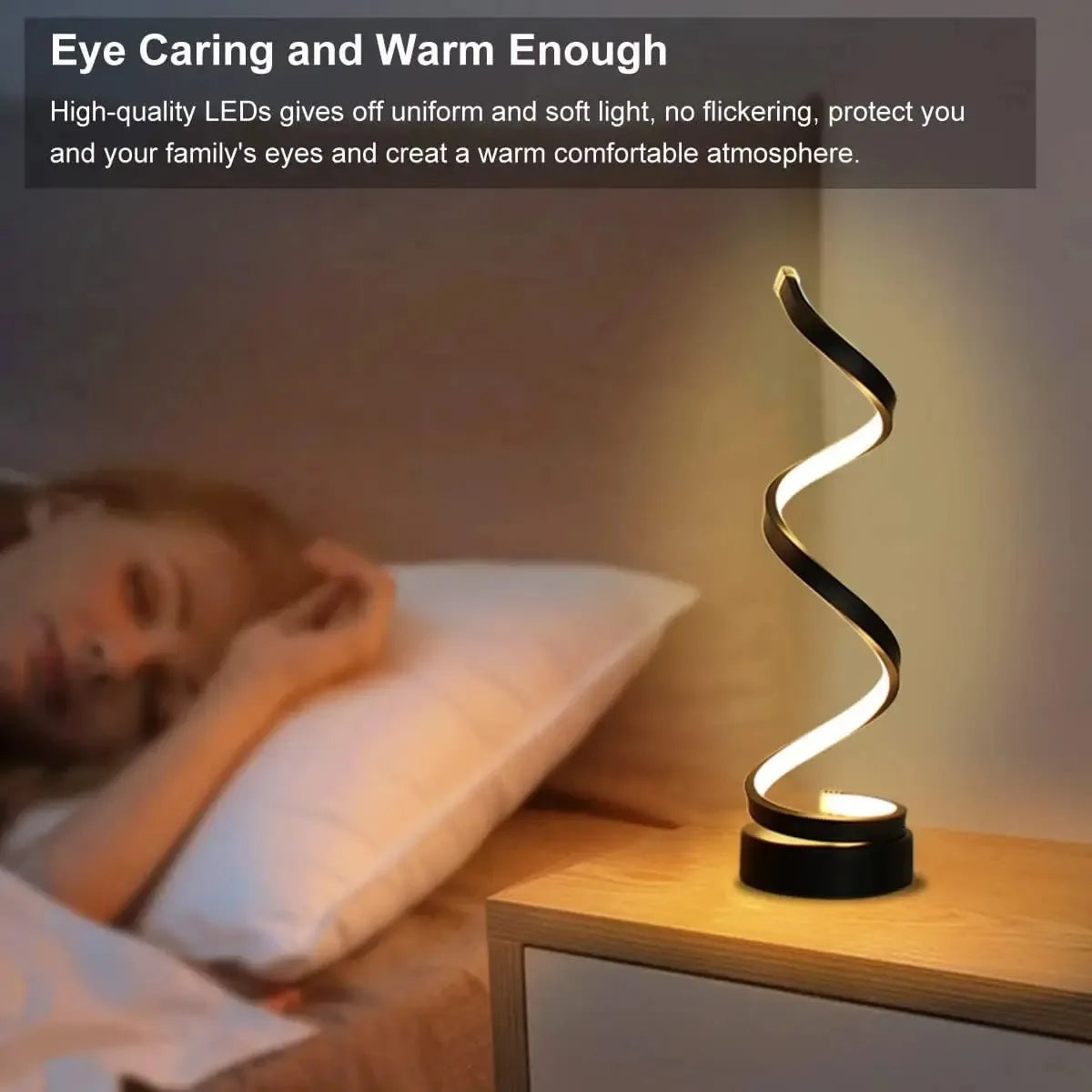 Ava - Table Lamp Modern Spiral LED