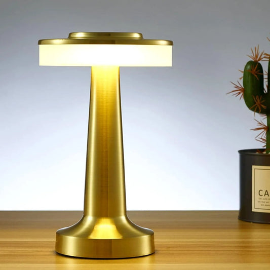 Burley - Portable Metal Gold LED  Lamp Table