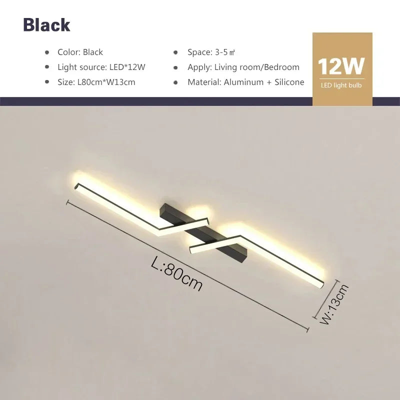 Nebula - Modern Scandinavian Simple Lines Ceiling Lighting